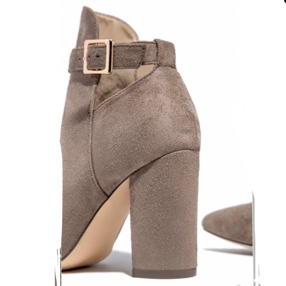 NWT Miss Lola Taupe Booties - Picture 2 of 3